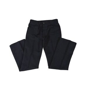 Levis 517 Sta-Prest Bootcut Pants Mens 30x30 Navy Blue Polyester Twill 517-0011